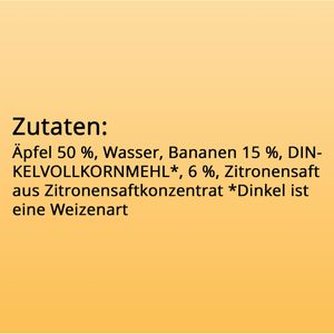 Produktbild für Fruchtpüree Bebivita Vollkorn in Apfel Banane, 71% Frucht