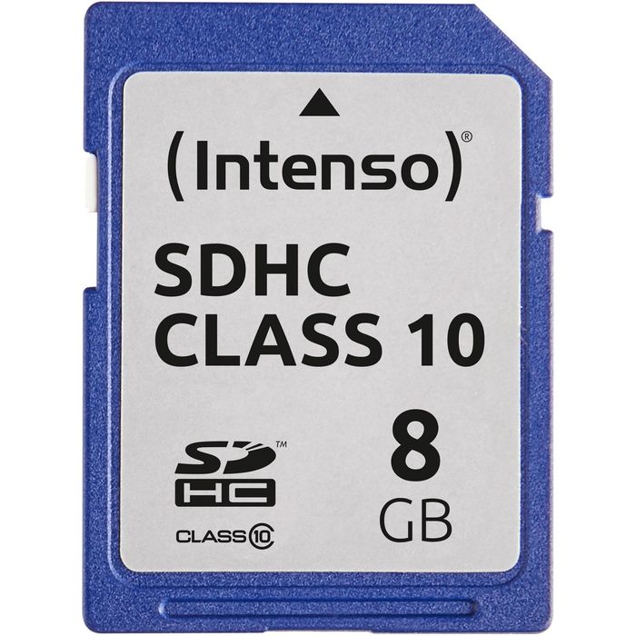 Intenso SD-Karte 8 GB, 133x, bis 20 MB/s, Class 10, SDHC - Böttcher AG