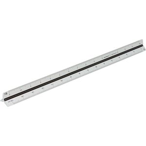 Produktbild für Dreikantmaßstab Rumold 195/DIN/30 Aluminium, 30cm