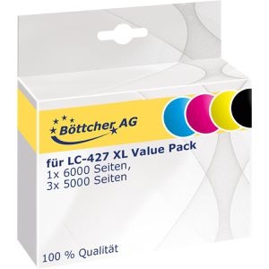 Produktbild für Tinte Böttcher-AG für Brother LC-427XL Value Pack