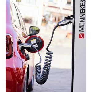 Produktbild für Elektroauto-Ladekabel Mennekes 36437 Mode 3 Spiral, IP44, 4 m