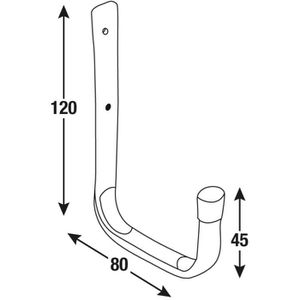 Produktbild für Wandhaken Connex DY222003, Metall