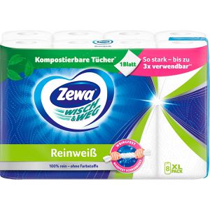 Küchenrolle Zewa Wisch & Weg Reinweiß, 2-lagig