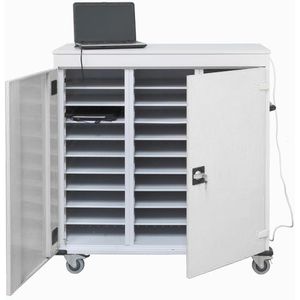 Produktbild für Laptopwagen Rotstahl 463321, grau