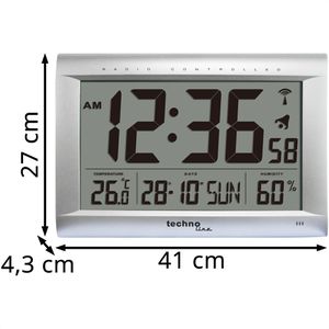 Produktbild für Wanduhr Technoline WS 8009, Kunststoff, digital, Funkuhr