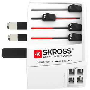 Produktbild für Reiseadapter SKROSS 1.302961 MUV USB