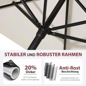 Produktbild für Sonnenschirm Sekey UB160, rechteckig