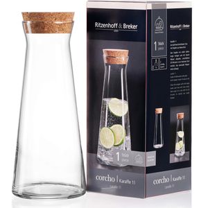 Produktbild für Karaffe Ritzenhoff&amp;Breker Corcho, mit Deckel