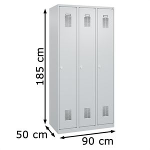 Produktbild für Spind CP-Möbel Basis PLUS, lichtgrau