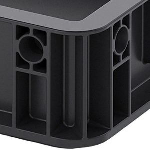 Produktbild für Eurobox AUER ESD EG 43/75 HG, schwarz, 6,9 Liter