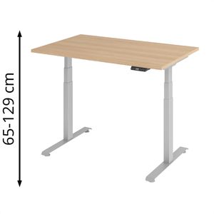 Produktbild für Schreibtisch Böttcher-AG Base Lite, eiche / silber