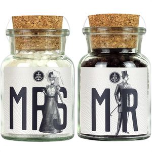 Produktbild für Geschenkset ANKERKRAUT Hochzeits-Box Mr. &amp; Mrs.