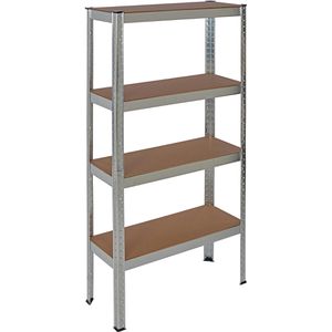 Produktbild für Schwerlastregal pro-bau-tec 10068, 4 Holzböden