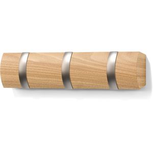 Kleiderhaken Umbra Flip 3, 318853-390, aus Holz, klappbar