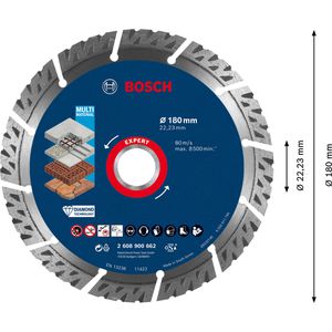 Produktbild für Trennscheibe Bosch Expert MultiMaterial, Bohrungs-Ø 22,23 mm