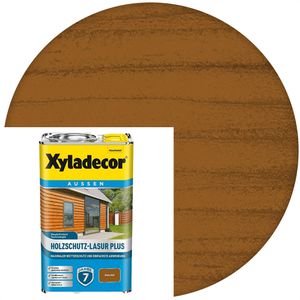Xyladecor Holzlasur Holzschutz-Lasur Plus, 2,5l, außen, eiche hell, seidenmatt
