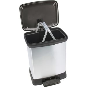 Produktbild für Mülleimer Curver Deco Bin Metallics, silber