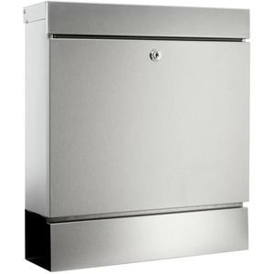 Briefkasten Burg-Wächter Seattle 3848 Ni, silber aus Edelstahl