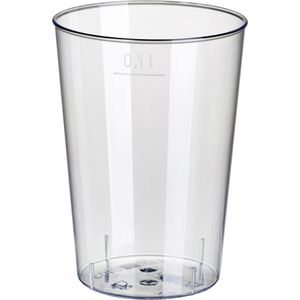 Trinkbecher Papstar 12163, glasklar, PS