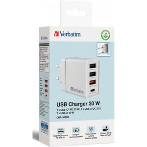 Produktbild für USB-Ladegerät Verbatim 49701, 30 Watt
