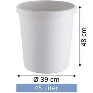 Produktbild für Papierkorb Helit H6106282, the german, grau