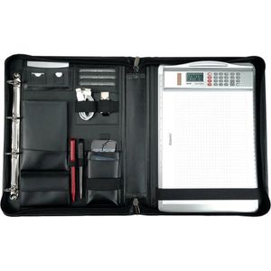 Produktbild für Schreibmappe Alassio 30072, Cesena, schwarz, Echt Leder