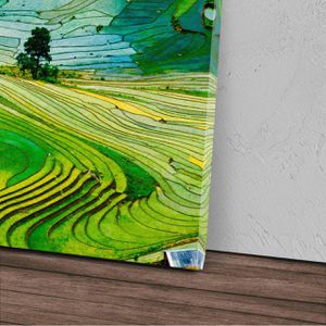 Produktbild für Wandbild Sinus-Art Reisfelder Vietnam