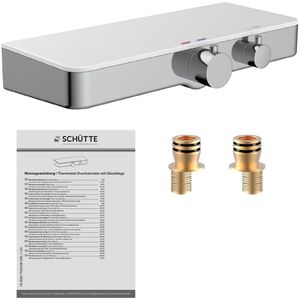 Produktbild für Duscharmatur Schütte Ocean, verchromt / weiß