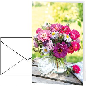Grußkarten Böttcher-AG Blumenstrauß in Vorratsglas