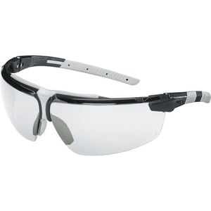Schutzbrille Uvex i-3, schwarz-hellgrau, Bügelbrille