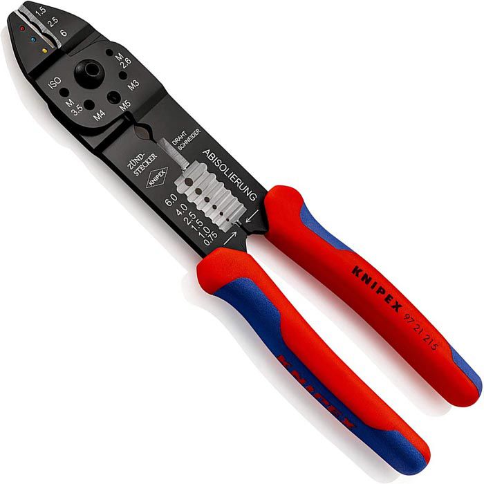 Knipex 97 32 240 Crimpzange Kabelzange Für Kabelschuhe Und Steckv 9732240 Zange