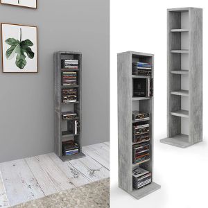 Produktbild für CD-Regal Vicco Jukebox, beton grau