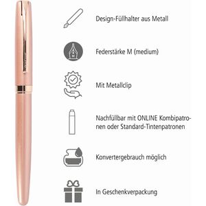 Produktbild für Füller Online Eleganza, Feder M
