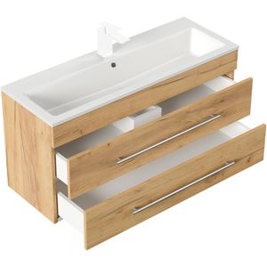 Produktbild für Waschtisch Posseik Portus 1000 SlimLine, hängend, eiche gold