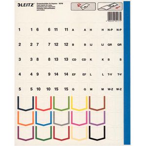 Produktbild für Register Leitz 1276-00-00, A4 Überbreite, blanko