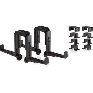 Blumenkastenhalterung Lechuza Duo, schwarz