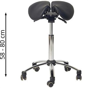 Produktbild für Drehhocker Teqler T135364SW, mit Sattelsitz