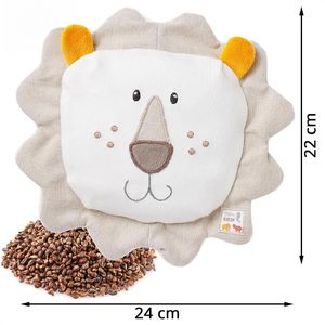 Produktbild für Wärmekissen Fehn Löwe, 24 x 22 cm, mit Traubenkernen