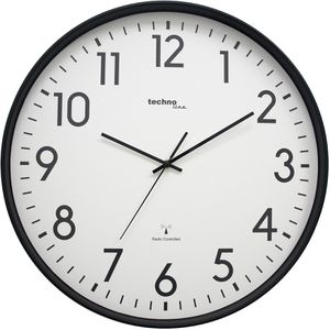 Wanduhr Technoline WT 8998, Aluminium, analog, Funkuhr