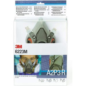 Produktbild für Atemschutzmaske 3M Halbmaske 6223M Set
