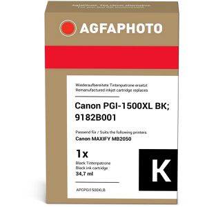 Produktbild für Tinte AgfaPhoto für Canon PGI-1500XL BK