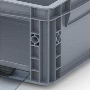 Produktbild für Eurobox AUER EG SKL 43/17 HG, grau, mit Acrylglas-Sichtklappe