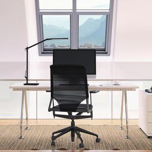 Produktbild für Schreibtischlampe Müller-Licht Sella, schwarz, LED, dimmbar