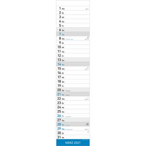 Produktbild für Streifenkalender Alpha 111700, Streifenplaner, blau