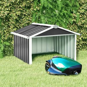 Produktbild für Mähroboter-Garage vidaXL 150909, anthrazit, aus Metall