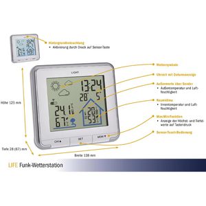 Produktbild für Wetterstation TFA 35.1153.02 LIFE, Funk, digital