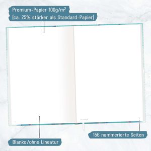 Produktbild für Notizbuch paper&amp;you Smaragd Gold, 6616-5, Karton Softcover
