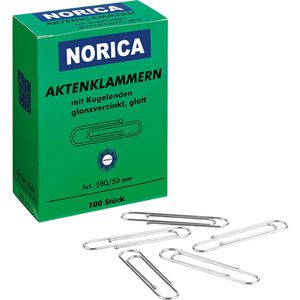 Büroklammern Alco 2260, Norica, 50mm, silber