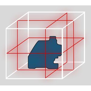 Produktbild für Kreuzlinienlaser Bosch 0601063R00, GLL 3-80 C, BT, 3 x 360°