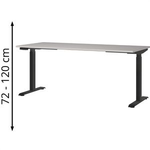 Produktbild für Schreibtisch Germania Jet, 7909-630, kaschmir / schwarz
